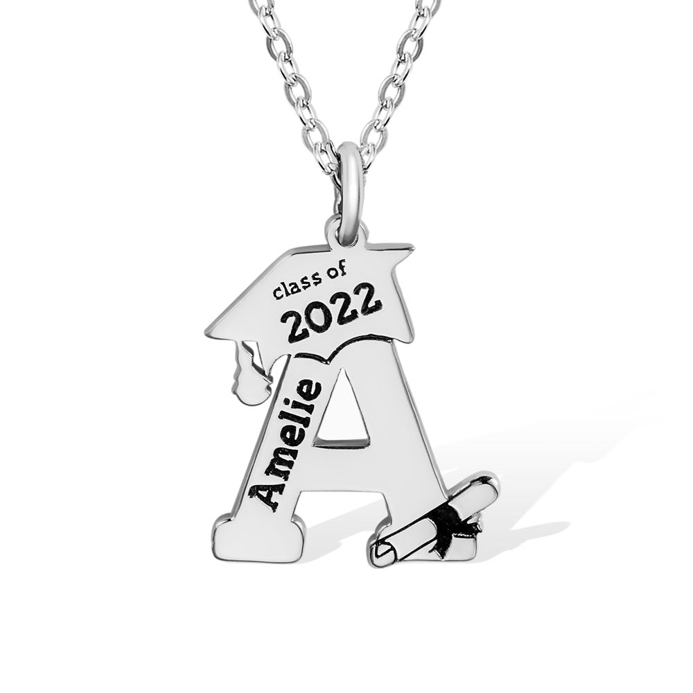 Dainty 18K Gold Plated Custom Letter Necklace, Initial Necklace