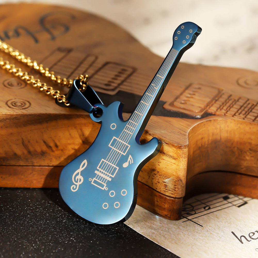 Personalized Guitar Necklace Gifts for Guitar Enthusiast, Custom Gift for her and him, gift for music lovers