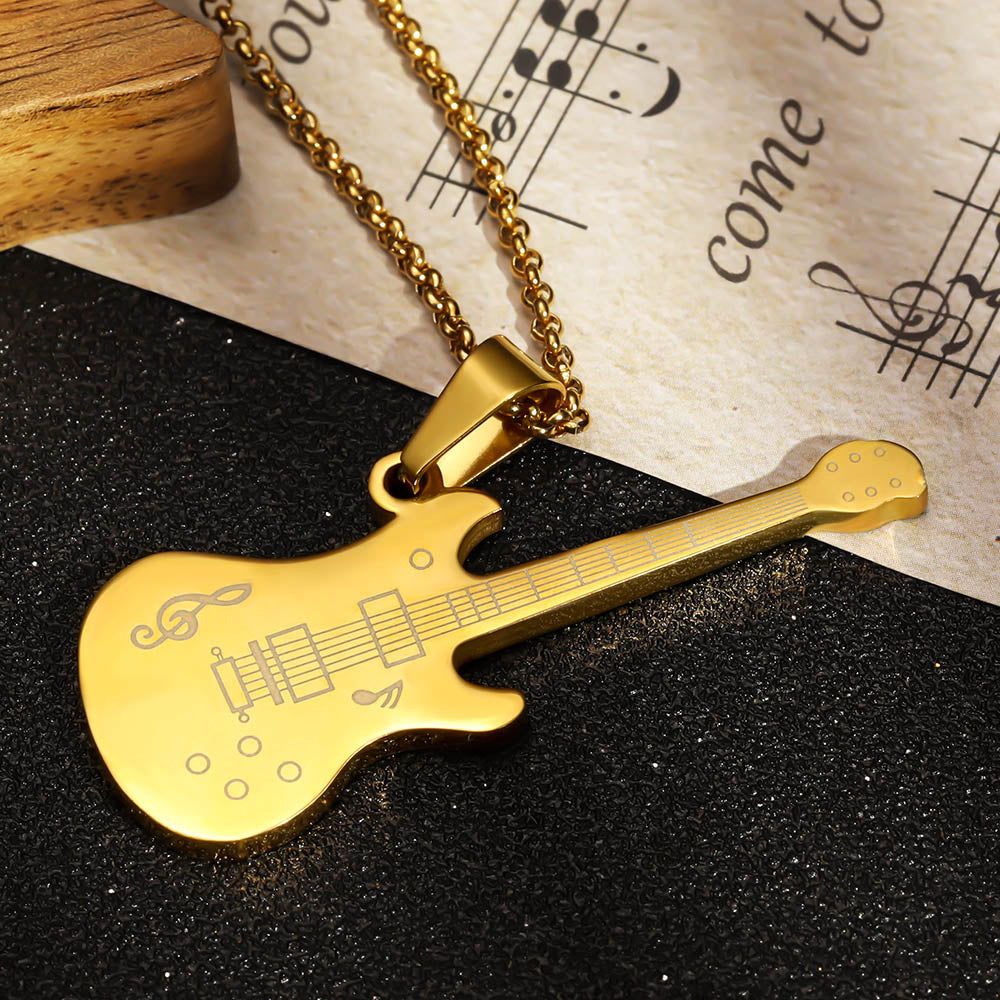 Personalized Guitar Necklace Gifts for Guitar Enthusiast, Custom Gift for her and him, gift for music lovers