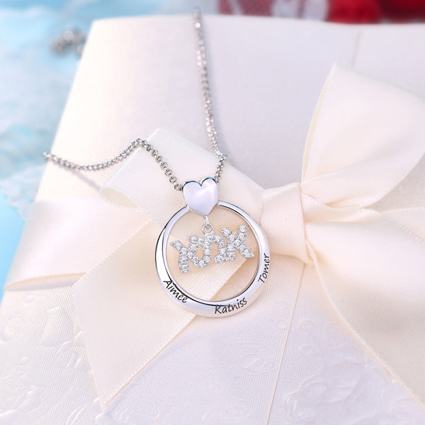 Engraved Hebrew Name Necklace for Mother, Personalized gift for mom, Custom Hebrew Jewellry gift