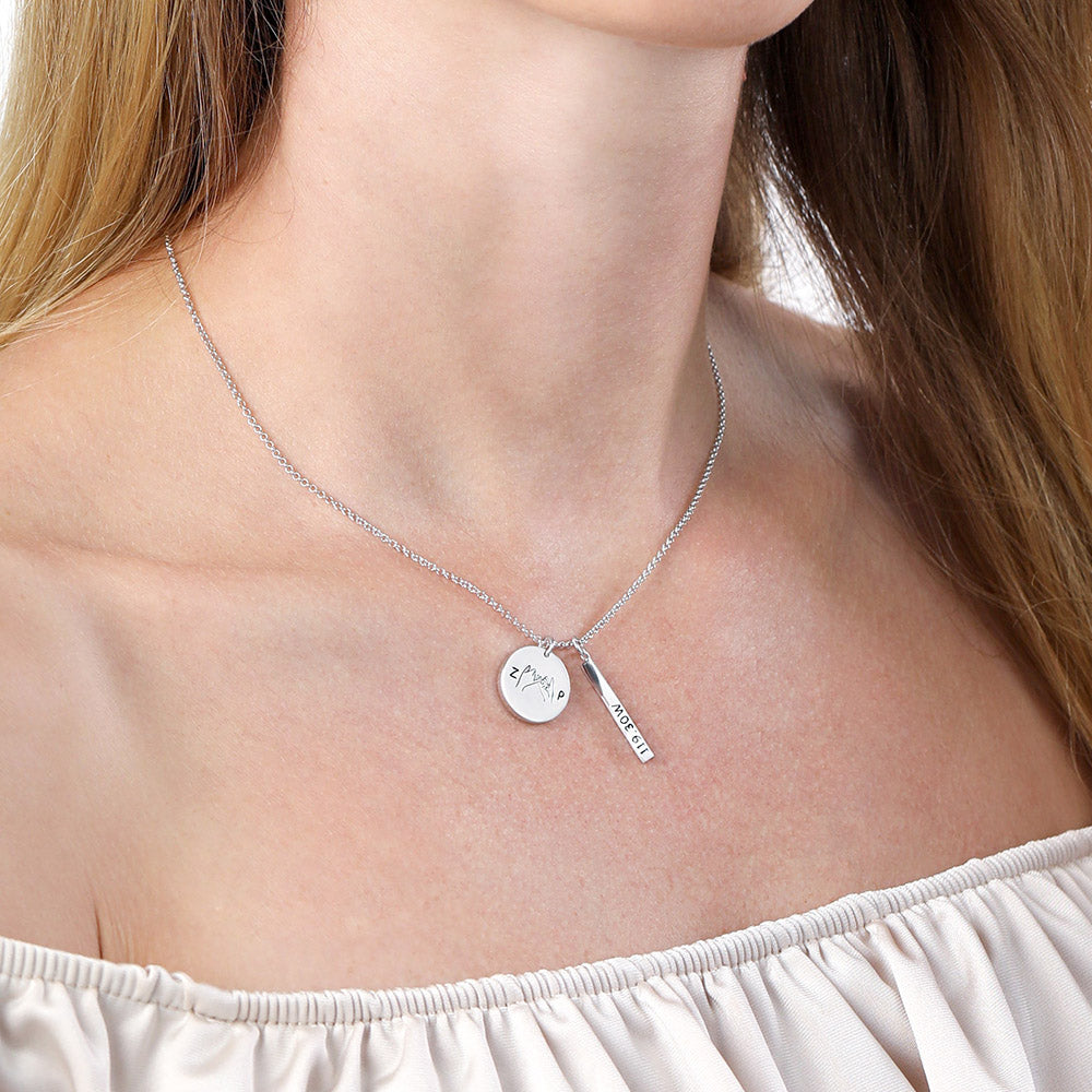 Dainty Personalized Valentine's Promise & Best Friend Necklace