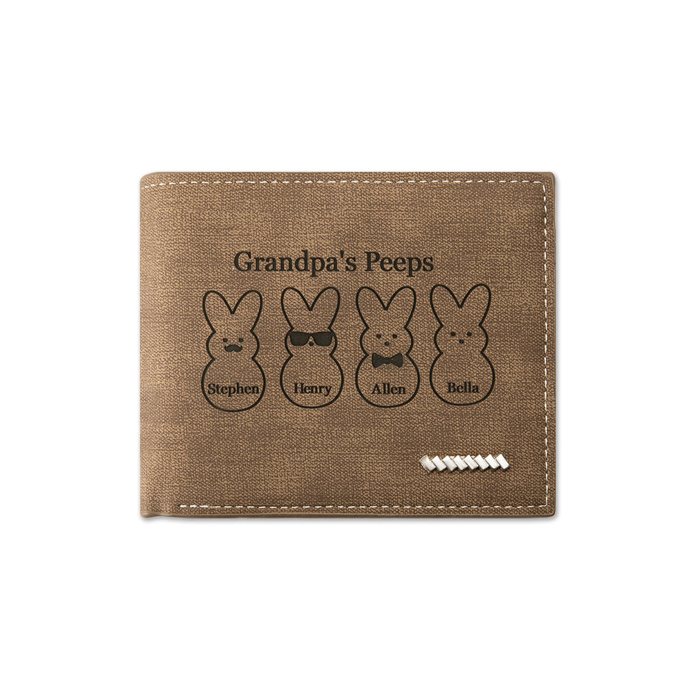 Personalized Men Easter Bunny Wallet