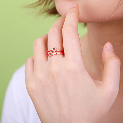 Personalized Name Ring in Sterling Silver