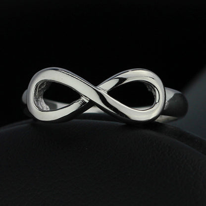 Engravable Sterling Silver Infinity Symbol Ring