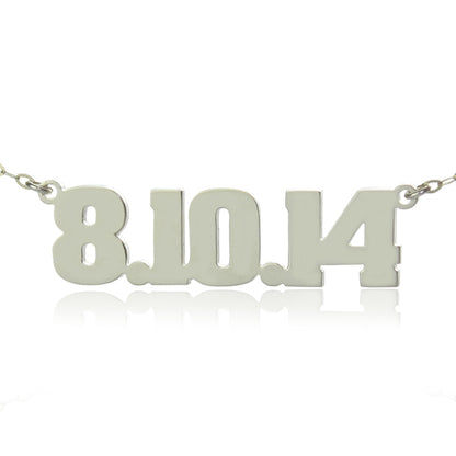 Custom number necklace, Personalized Anniversary or Birthday Jewelry gift with Numbers