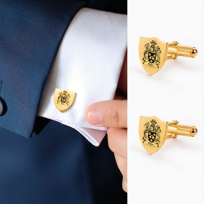 Personalized Family Crest Cufflinks Photo Cufflinks Silver