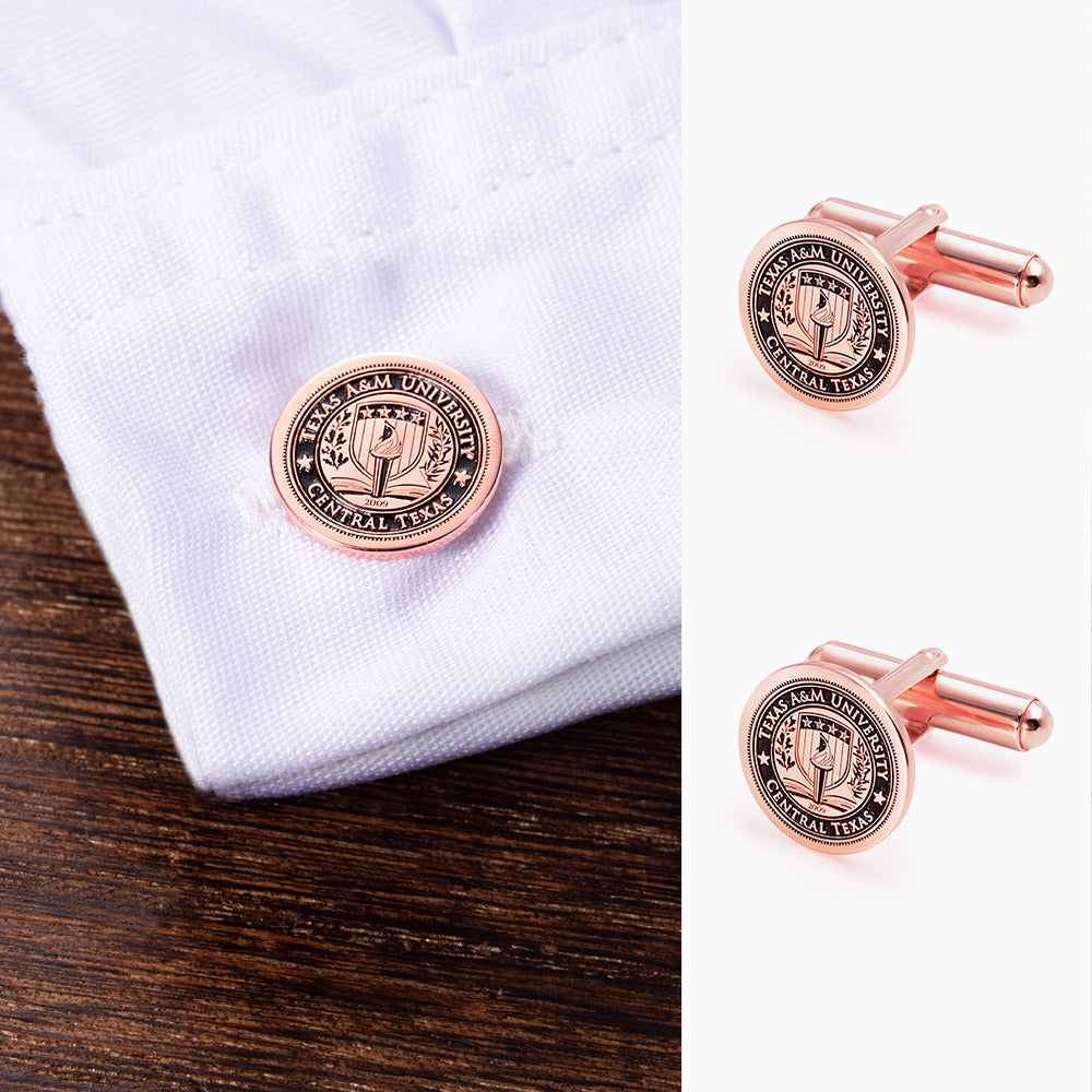 Personalized Family Crest Cufflinks Photo Cufflinks Silver