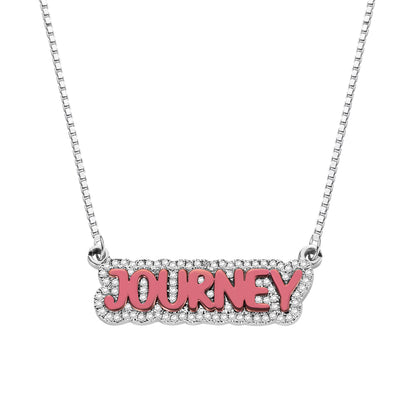 Custom Iced Out Colorful Name Necklace