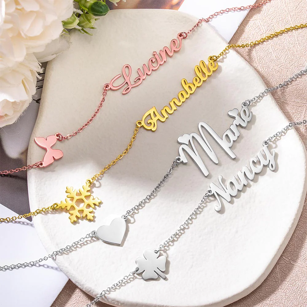 Personalized trendy Name Necklace, Custom Jewelry for her