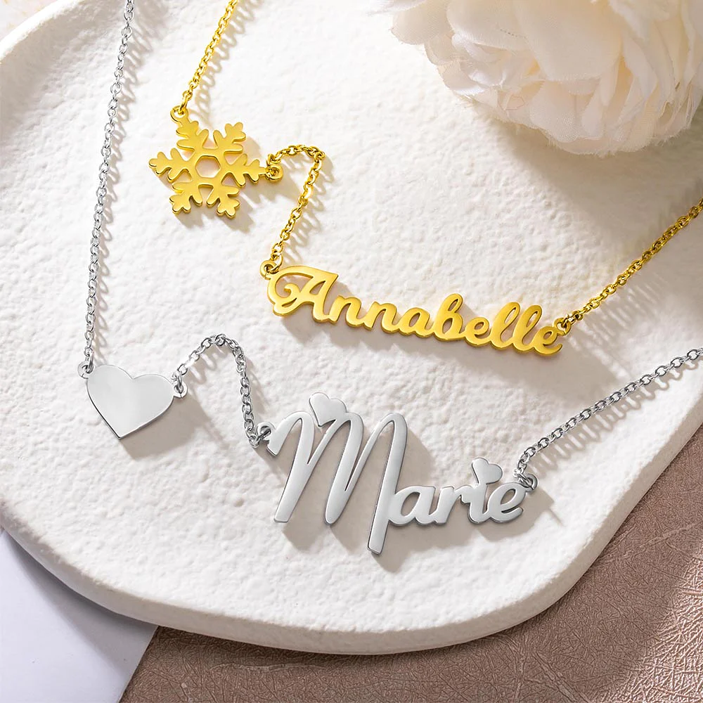 Personalized trendy Name Necklace, Custom Jewelry for her