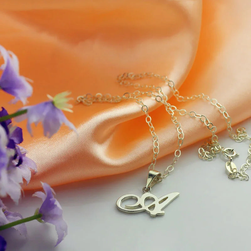 Dainty 18K Gold Plated Sterling Silver Custom Initial Letter Necklace