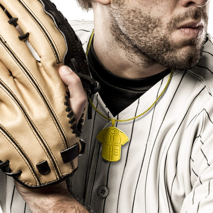 Personalized Name and Number Baseball Jersey Necklace