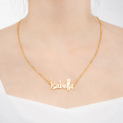 Minimalist Name Necklace, Dainty Personalized jewelry for her, Custom Jewelry Gift