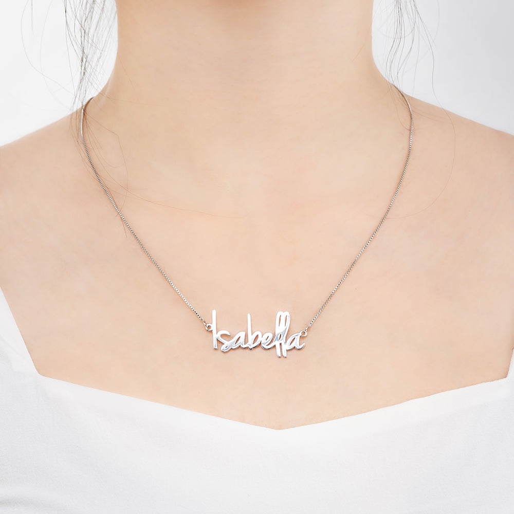 Minimalist Name Necklace, Dainty Personalized jewelry for her, Custom Jewelry Gift