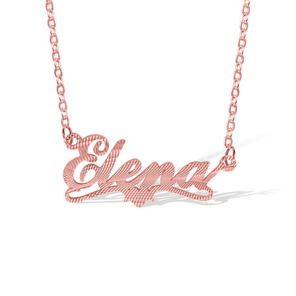 Dainty Custom Embossed Name Necklace