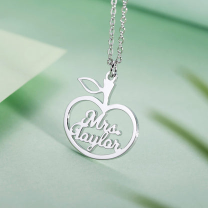 Personalized Apple Style Name Necklace