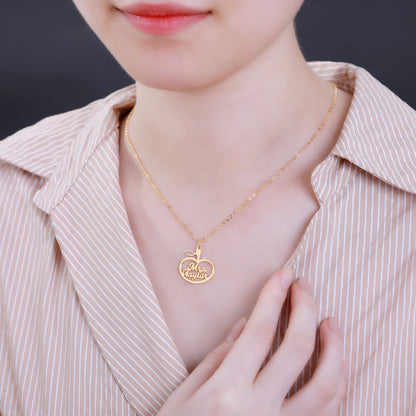 Personalized Apple Style Name Necklace