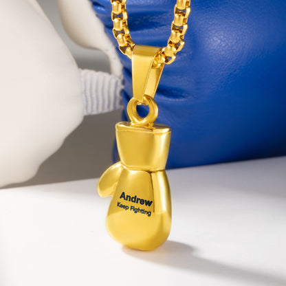 Customized Boxing Boxer Gloves Necklace