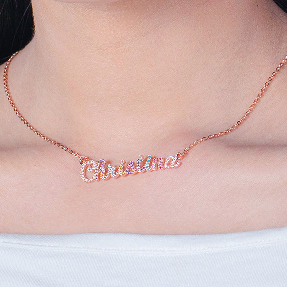 Dainty Custom Nameplate Necklace Name Necklace