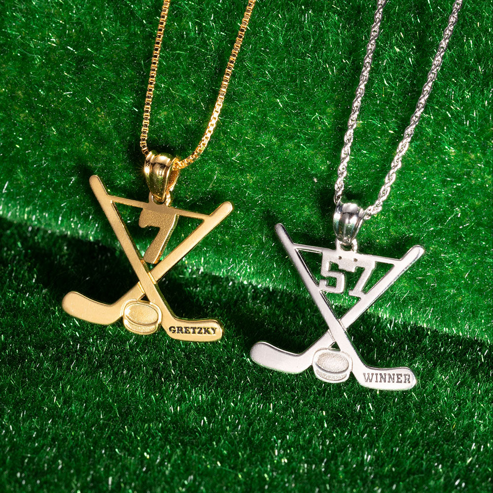 Personalized Ice Hockey Stick jewelry