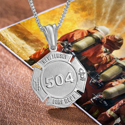 Custom Firefighter Necklace