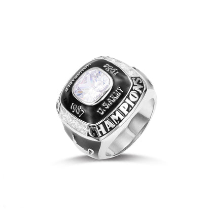 Personalized Championship Ring Sterling Silver 925