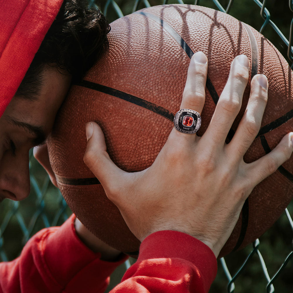 Personalized Championship Ring Sterling Silver 925