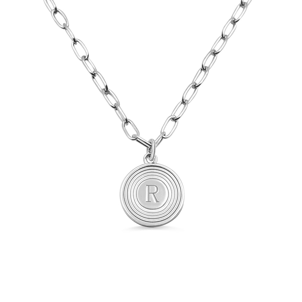 Dainty Personalized Initial Link Necklace, Custom Initial Jewelry