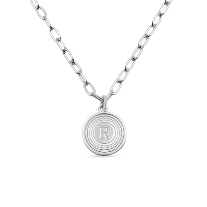 Dainty Personalized Initial Link Necklace, Custom Initial Jewelry