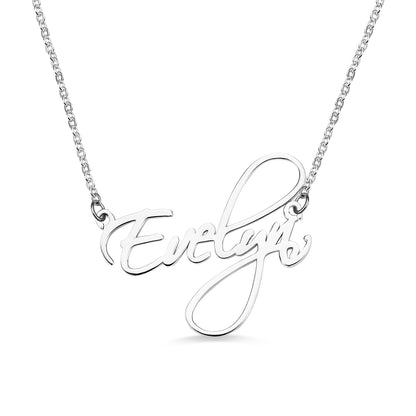 Personalized Calligraphy Name Necklace, Custom Name Necklace for her