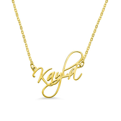 Personalized Calligraphy Name Necklace, Custom Name Necklace for her