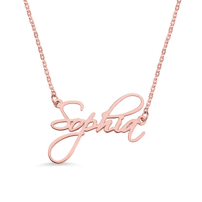 Personalized Calligraphy Name Necklace, Custom Name Necklace for her