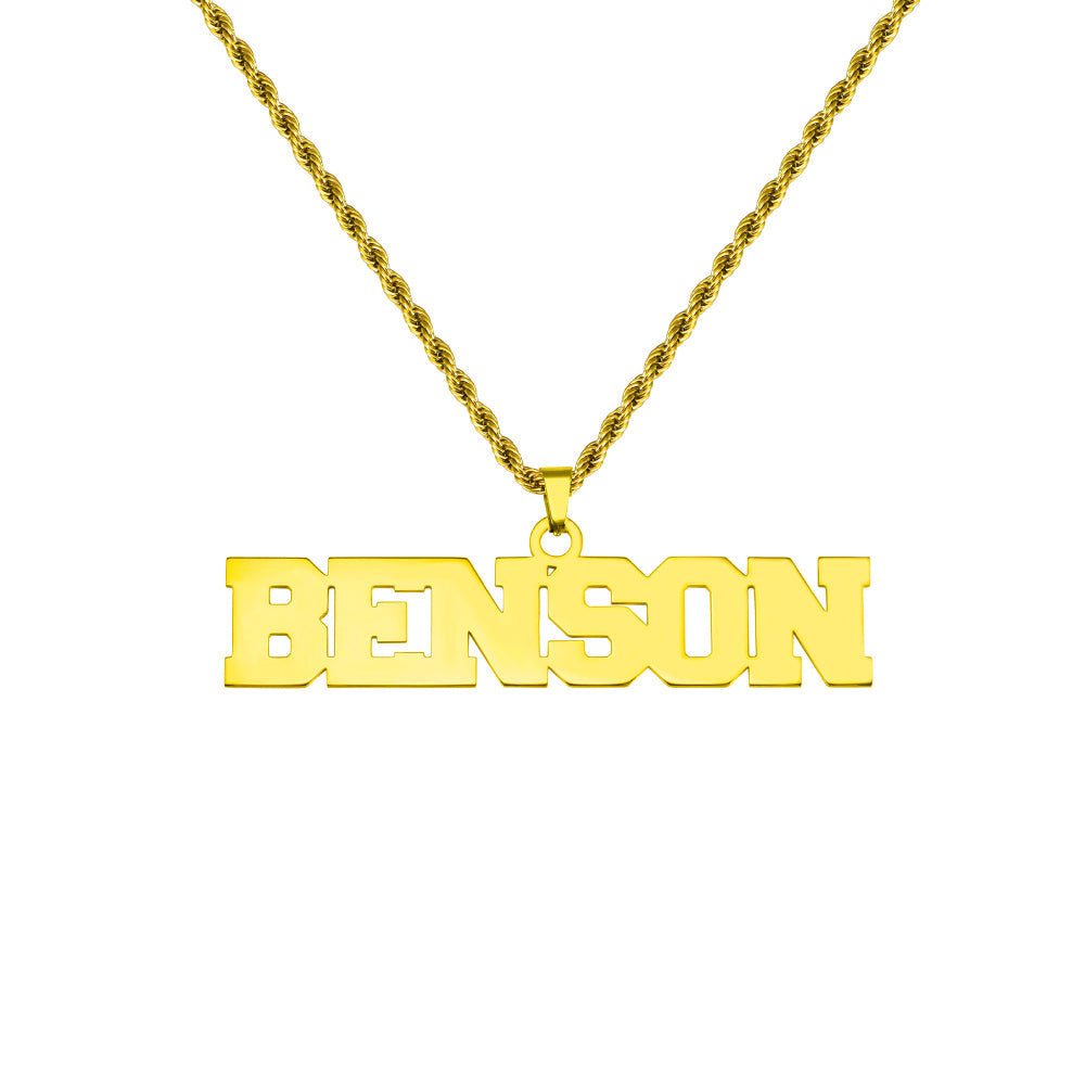 Personalized Hip Hop Name Necklace for Men, Custom Name Jewelry for him, Anniversary gift for men