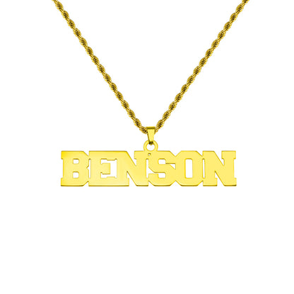 Personalized Hip Hop Name Necklace for Men, Custom Name Jewelry for him, Anniversary gift for men