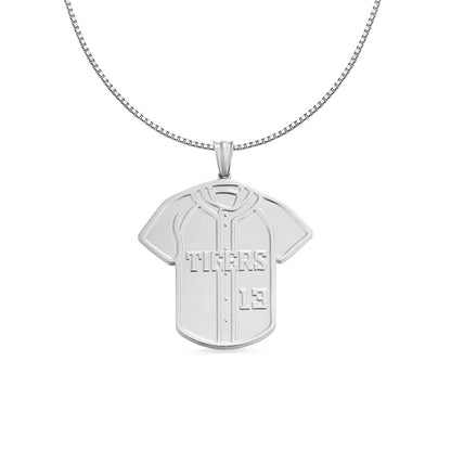 Personalized Name and Number Baseball Jersey Necklace