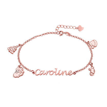 Personalized Christmas Name Bracelet