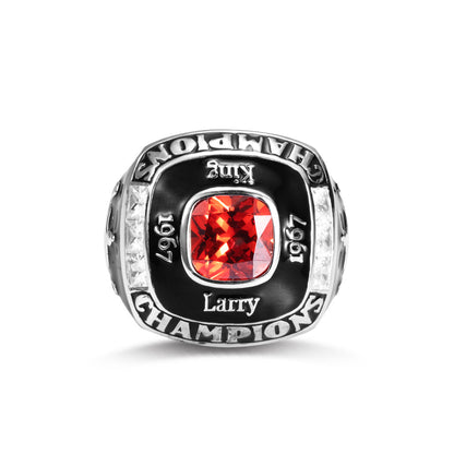 Personalized Championship Ring Brass