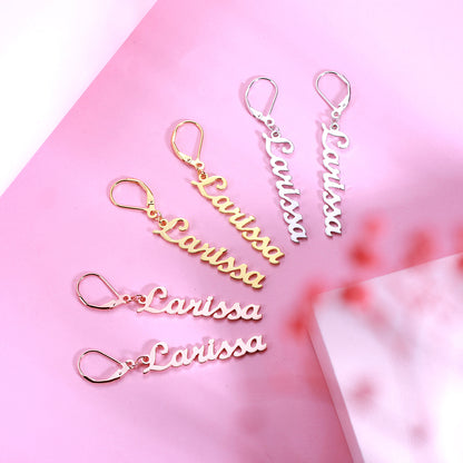 Personalized Name Earrings, Custom Name Earings for her