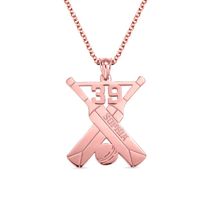 Personalized Cricket Memorial Necklace