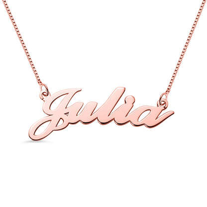 Personalized Classic Name Necklace in Silver, Custom Name Jewelry gift for her