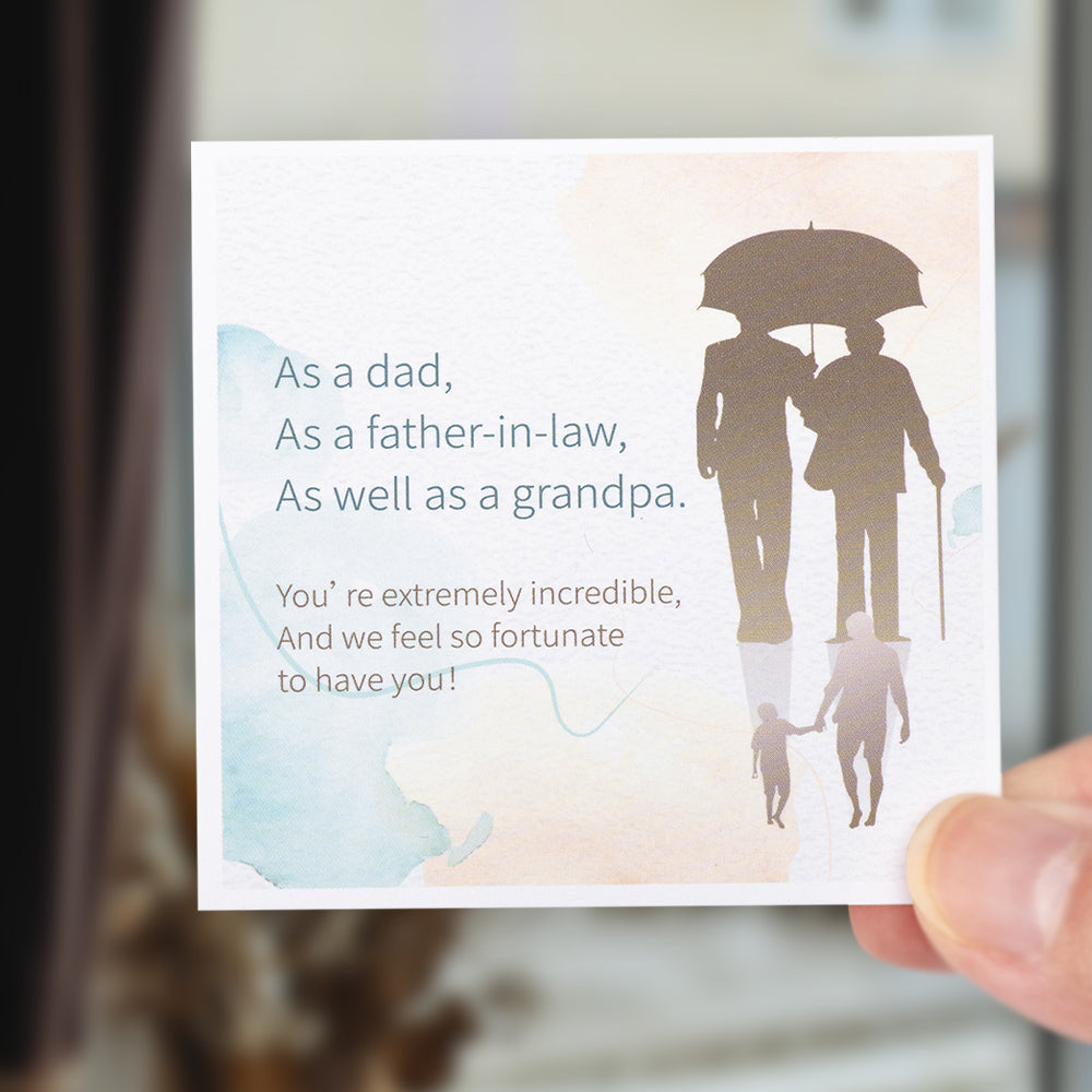 Gift card - To dad or father-in-law or grandpa - Fortunate to have you