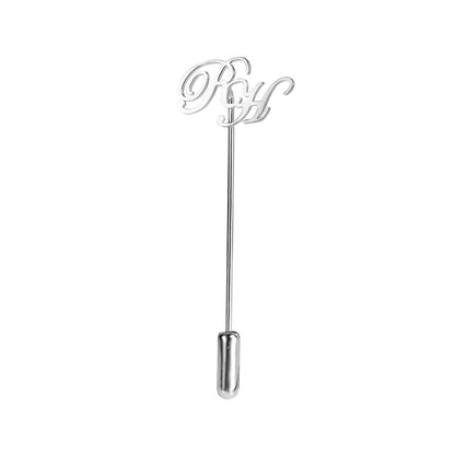 Personalized Lettering Lapel Pin Stainless Steel