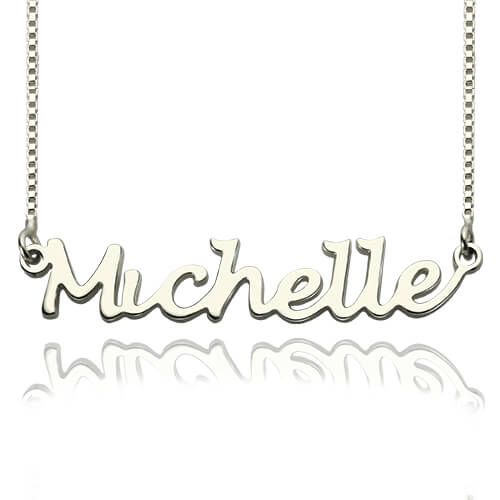 Custom ID Necklace Sterling Silver