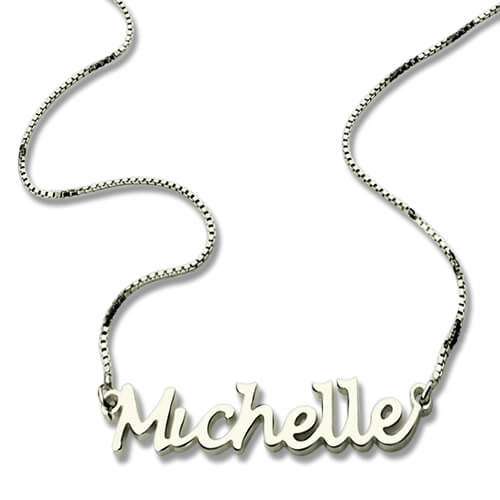 Custom ID Necklace Sterling Silver