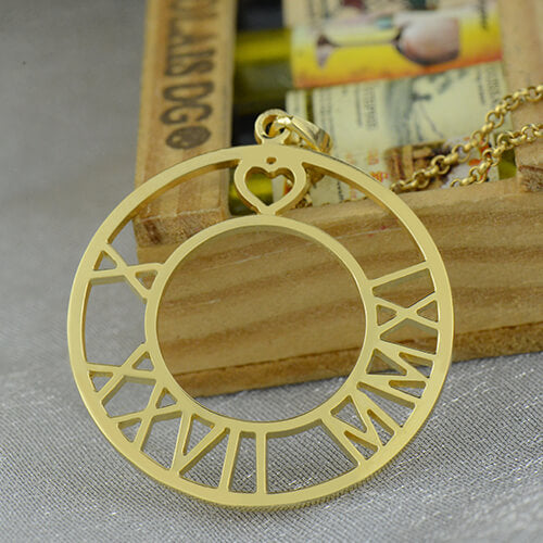 Personalized Roman Numeral Family & Couple Necklace