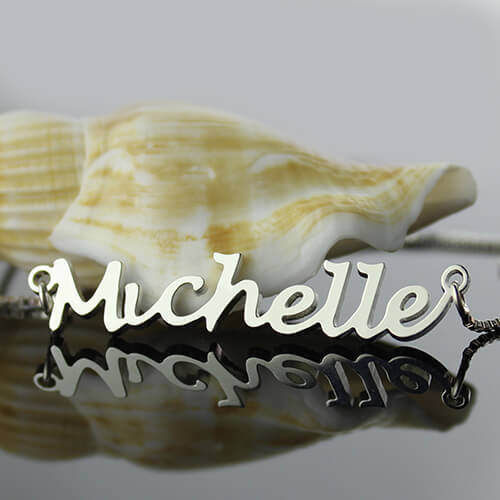 Custom ID Necklace Sterling Silver