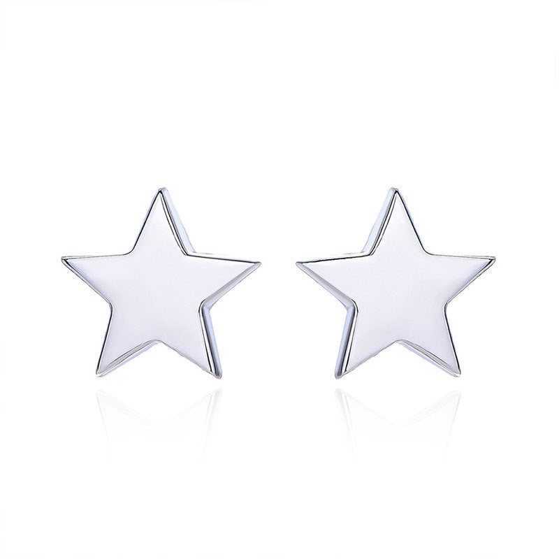 Casual Cute Mini Star 925 Sterling Silver Stud Earrings