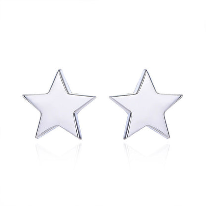 Casual Cute Mini Star 925 Sterling Silver Stud Earrings