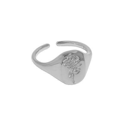 Beautiful Rose Flower 925 Sterling Silver Ring