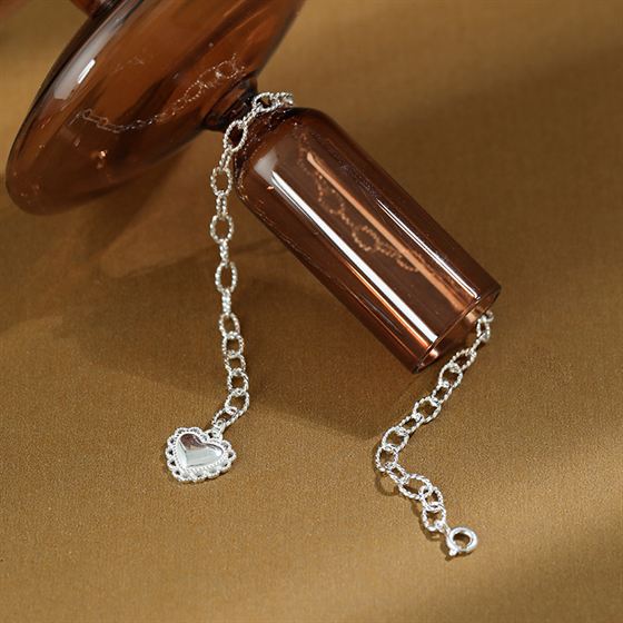 Classic Heart Love 925 Sterling Silver Bracelet